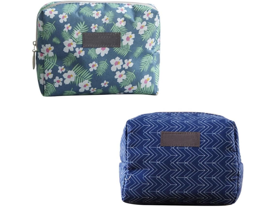 Conjunto De 2 Mini Necessaires De Algodão Adoráveis