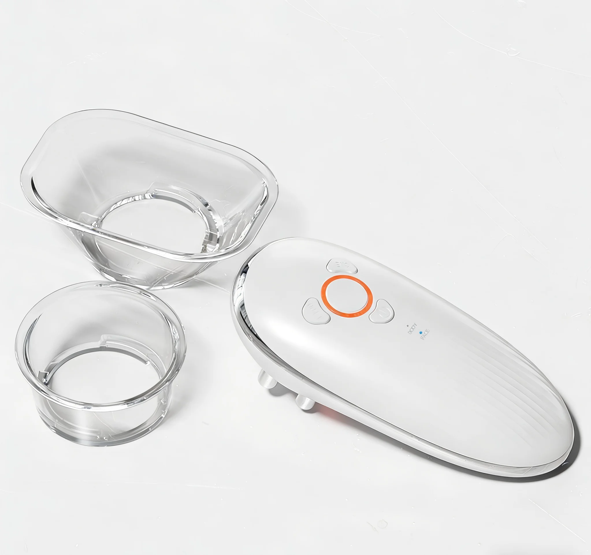 (branco) Massageador Facial Modelador, Aparelho para Queima de Gordura e Emagrecimento