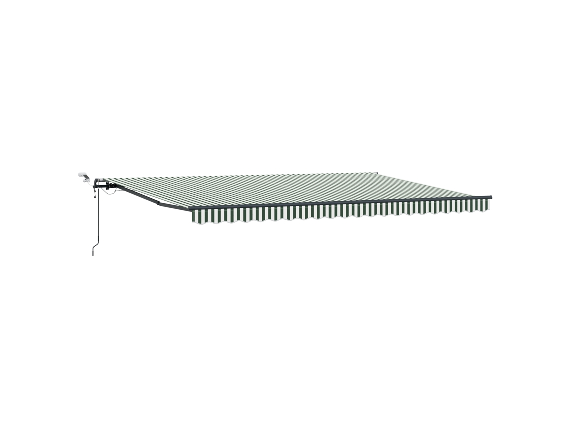 Conjunto 1 Tecido De Toldos Vidaxl Verde Poliéster (500 × 350 Cm)