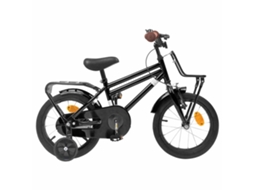 Vidaxl Bicicleta Infantil 12 Polegadas Para 2-4 Anos Preto