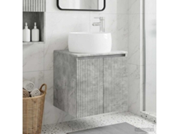 Vidaxl Vaidade Com Pia Suspensa Cinzento Cimento 49,5 X 44,5 X 66 Cm