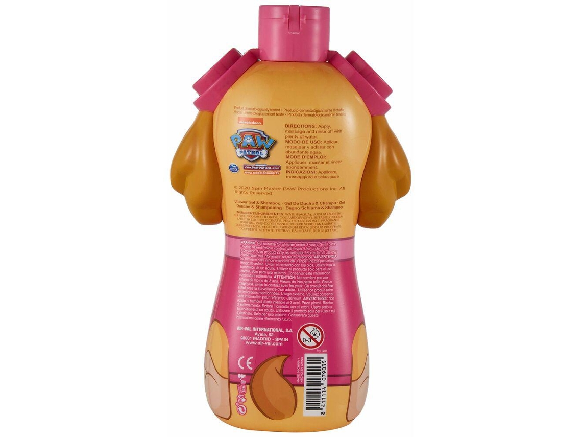 Gel de Duche The Paw Patrol Skye 400 Ml