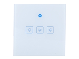 Interruptor de parede inteligente WiFi com controle por toque, remoto e voz