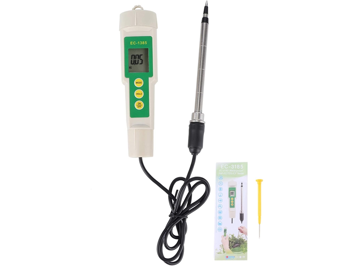 Analisador De Solo Portátil 3em 1, Medidor Digital Ec, Tds E Cf Com Compensação Automática Temperatura Monitor