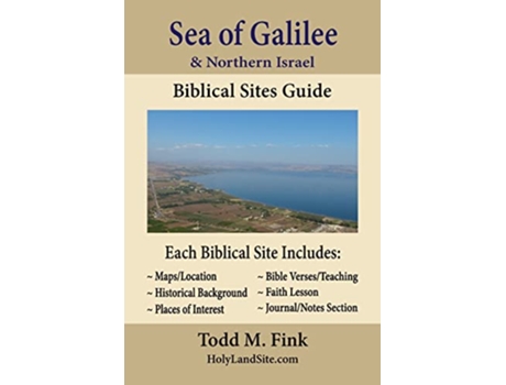 Livro Sea of Galilee Northern Israel Biblical Sites Guide de Dr Todd M Fink (Inglês)