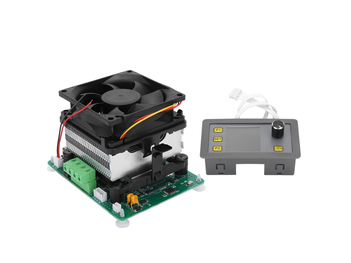 Módulo de carga elétrica de 150W com tela colorida e função de corrente constante ajustável