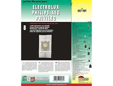 Sacos de TNT para Electrolux Elettrocasa Ex 7 Sacos de TNT para Electrolux