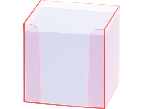 Caixa de Notas FOLIA Luxbox com Bordas Claras Rosa Equipada