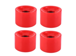 Rodas de skate longboard S/MARCA, PU de alta qualidade, 70x51mm, vermelho
