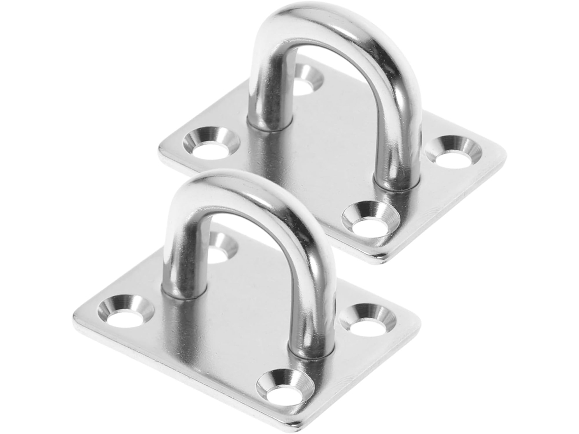 Conjunto De 2 Ganchos Teto Em Aço Inoxidável Para Montagens Náuticas C