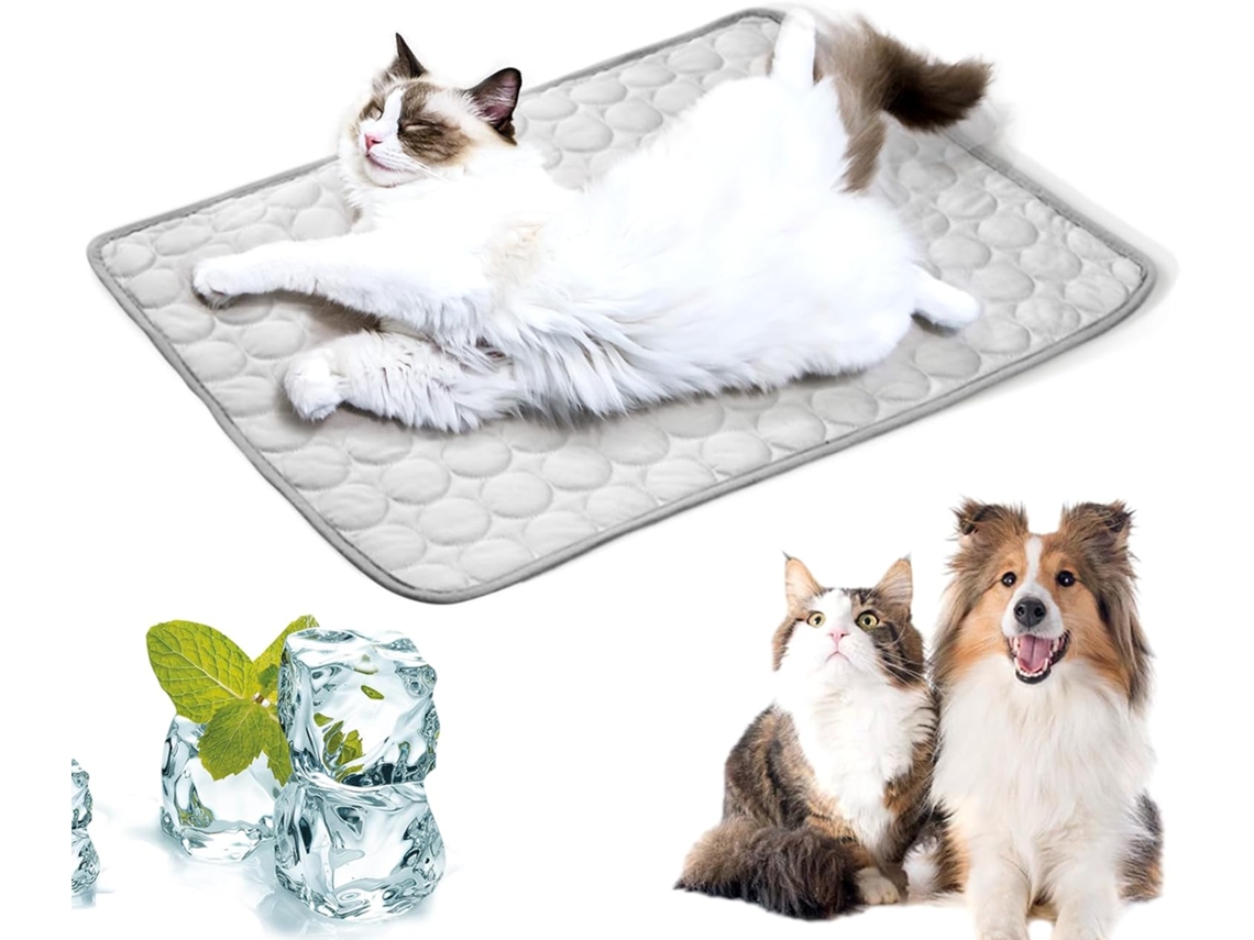 Manta Refrescante, para Cães e Gatos, 70x55 Cm, Cinza AQUAFORGE
