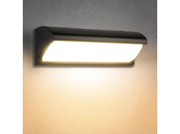 Luminária De Parede Externa, Equipada Com Painel Solar Monocristalino, Luz Externa À Prova Dágua Para Áreas Úmidas, Design Moderno E Minimalista Com