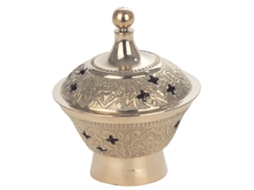 Queimador SIGNES GRIMALT Dourado Latão 8,5x10x8,5 cm