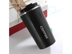 Caneca De Viagem Com Isolamento A Vácuo De Parede Dupla De Aço Inoxidável 304 380ml Preta Ly Ebike