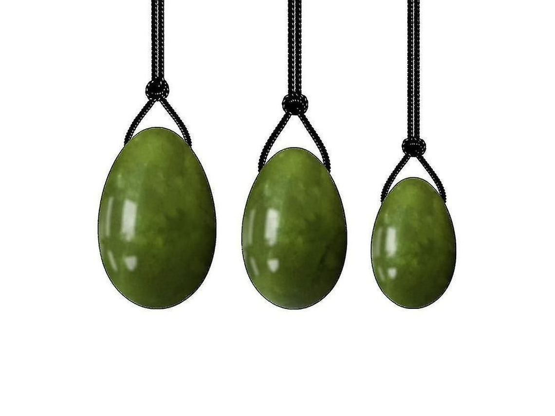 Fasst conjunto Completo de Ovos de Jade Natural para Exercícios Kegel de Músculos Pélvicos Femininos CUIDADOS
