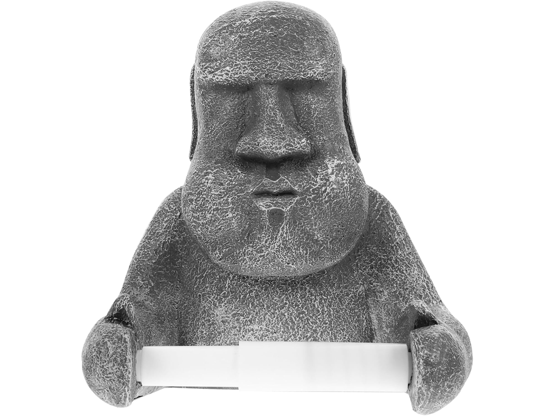 Porta Toalhas De Cozinha Em Formato De Estátua Moai, Resistente E Decorativo, Para Bancada, Suporte Gokoco