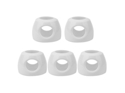 Mali 5pcs Tampa de Maçaneta de Porta Anti colisão Segura para Bebê Capa Protetora Pp Branca