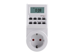 Temporizador Eletrônico com Interruptor, Ciclo de 12/24h, Plugue UE/EUA AQUAFORGE
