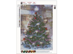 Laxiscreed Árvore De Natal Diy De Pintura De Diamante 5d Com Cristais Para Decoração Natalícia Ideal