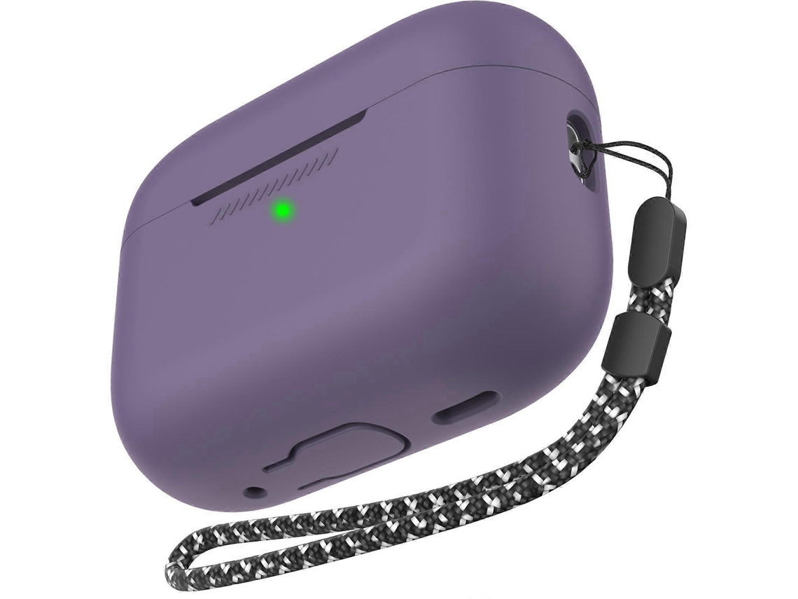 Capa Protetora De Silicone Ahastyle Pt187 De Peça Única Com Cordão Para Airpods Pro 2