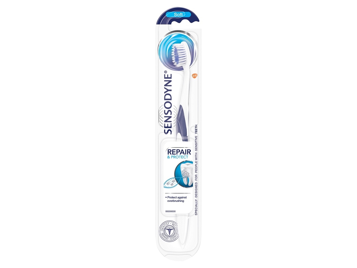 Repara E Protege Escova De Dentes, Cerdas Macias Sensodyne