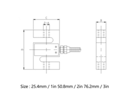 Sensor De Carga Celular Tipo S 200 Kg