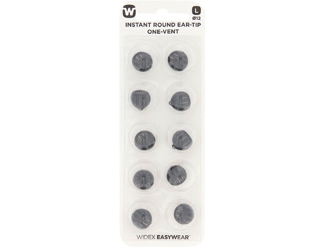 Widex COSELGI Pontas Auriculares Cúpula Ponta Alto-Falantes Tubo Fino Easywear Orelha com Ventilação Instant Round One Ponta L