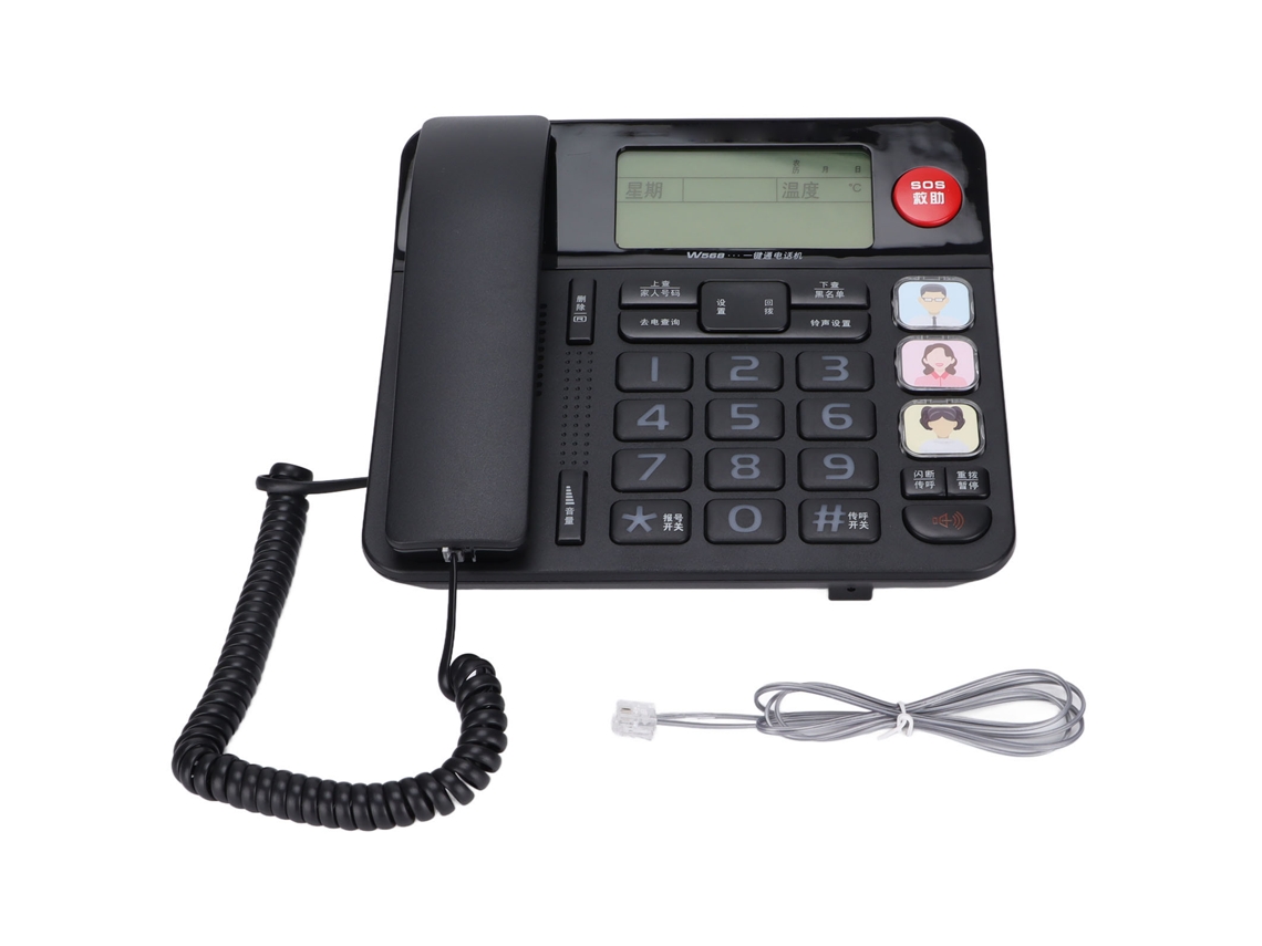 Telefone Fixo para Idosos EOOCOO (botões Grandes, Discagem Rápida)