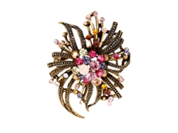 Broche Fogo De Artifício Estilo Retro Acessório Jóias Decoração