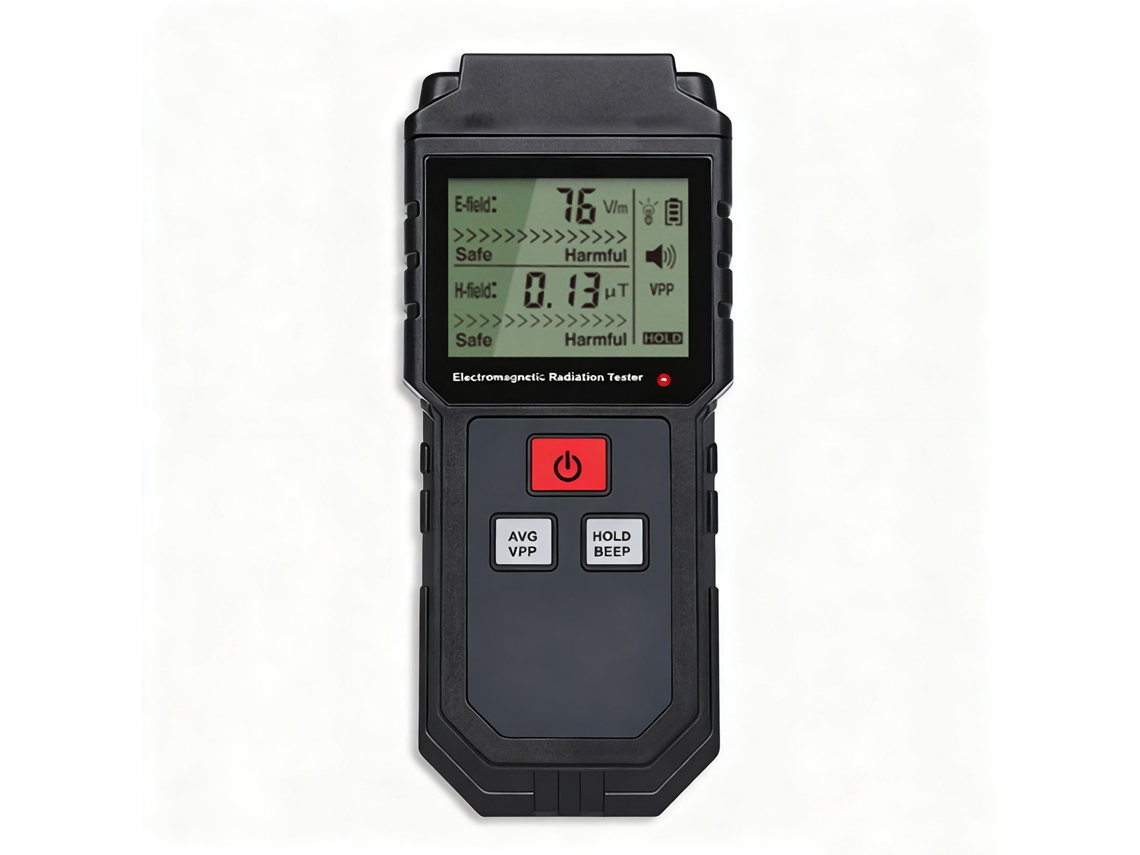Detector de Radiação de Campo Eletromagnético Portátil com Tela Lcd Hd | S/MARCA