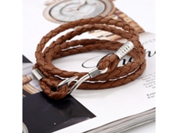 Bracelete Com Alça De Mão E Fecho De Liga Cor Marrom Claro