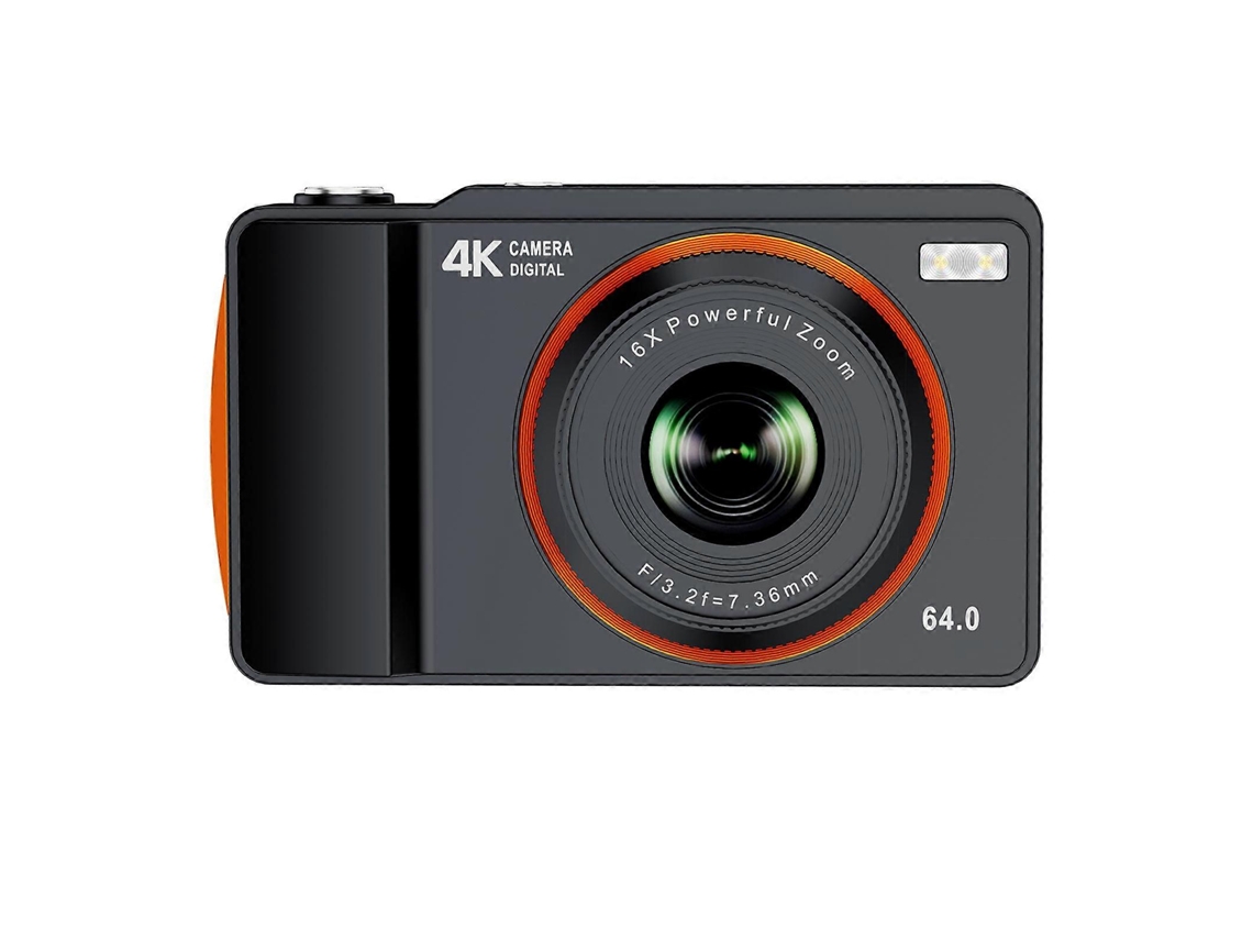 Câmara Digital Compacta 6400w Com Zoom 16x E Ecrã De 2,4 Polegadas