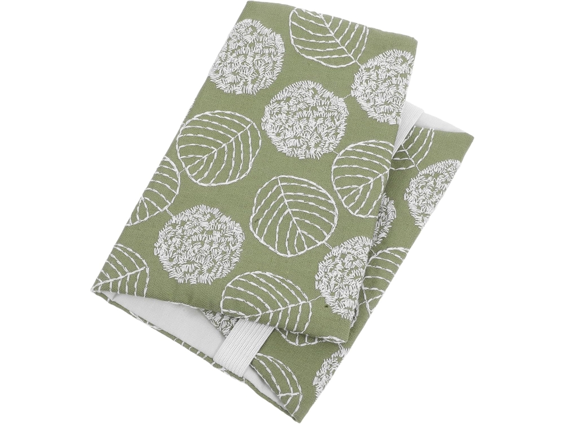 Capa De Tecido Reutilizável Uonlytech Tamanho A6, Lavável, Com Estampa Bolinhas Verdes. Oferece