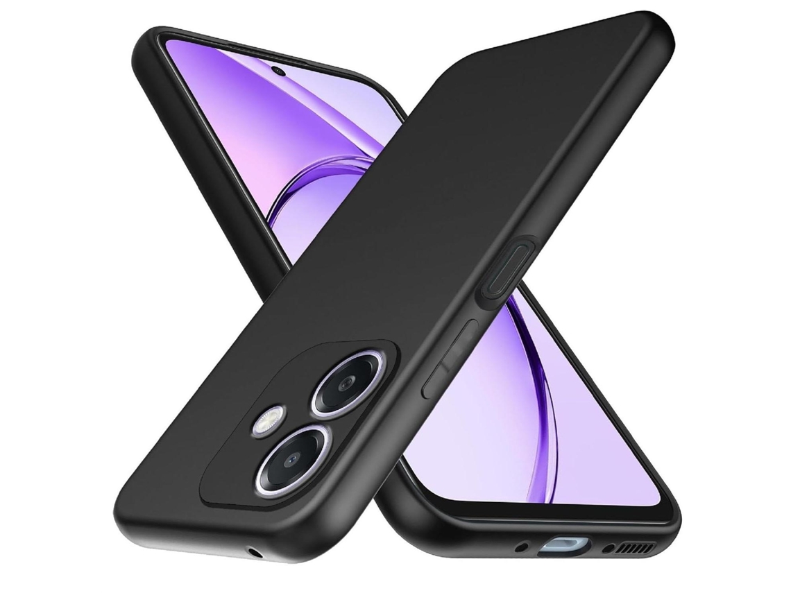 Lurelia Proteção Para Oppo A40 (4g) / A40m (4g) / A60 (5g), Capa Silicone Tpu Com Vidro Temperado De Ecrã