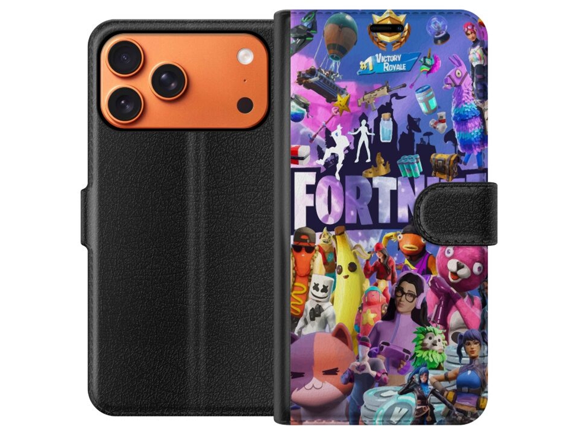 Capa Carteira Compatível Com Apple Iphone 17 Pro Max Com Estampa De Colagem Com Figuras, Símbolos E Cores Vibrantes Em Um Estilo Divertido Inspirado E