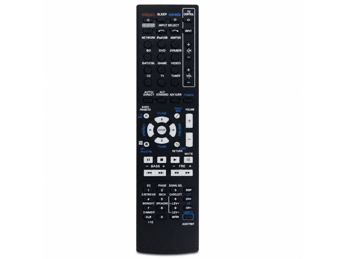 Comando À Distância De Substituição Compatível Com Recetor Av Pioneer Axd7661