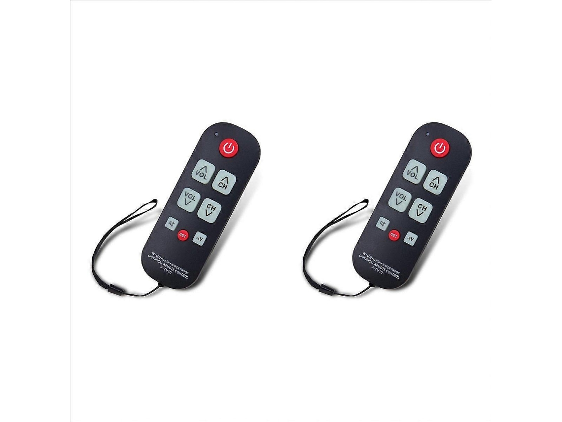 Controle Remoto A-tv10 Para Tv, Ideal Para Idosos, Universal, Simples E À Prova D'água.