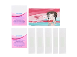 10 Peças De Fita De Cera Depilatória De Duas Faces Para Remover Cabelo Facial, Lábio E Barba Peluda