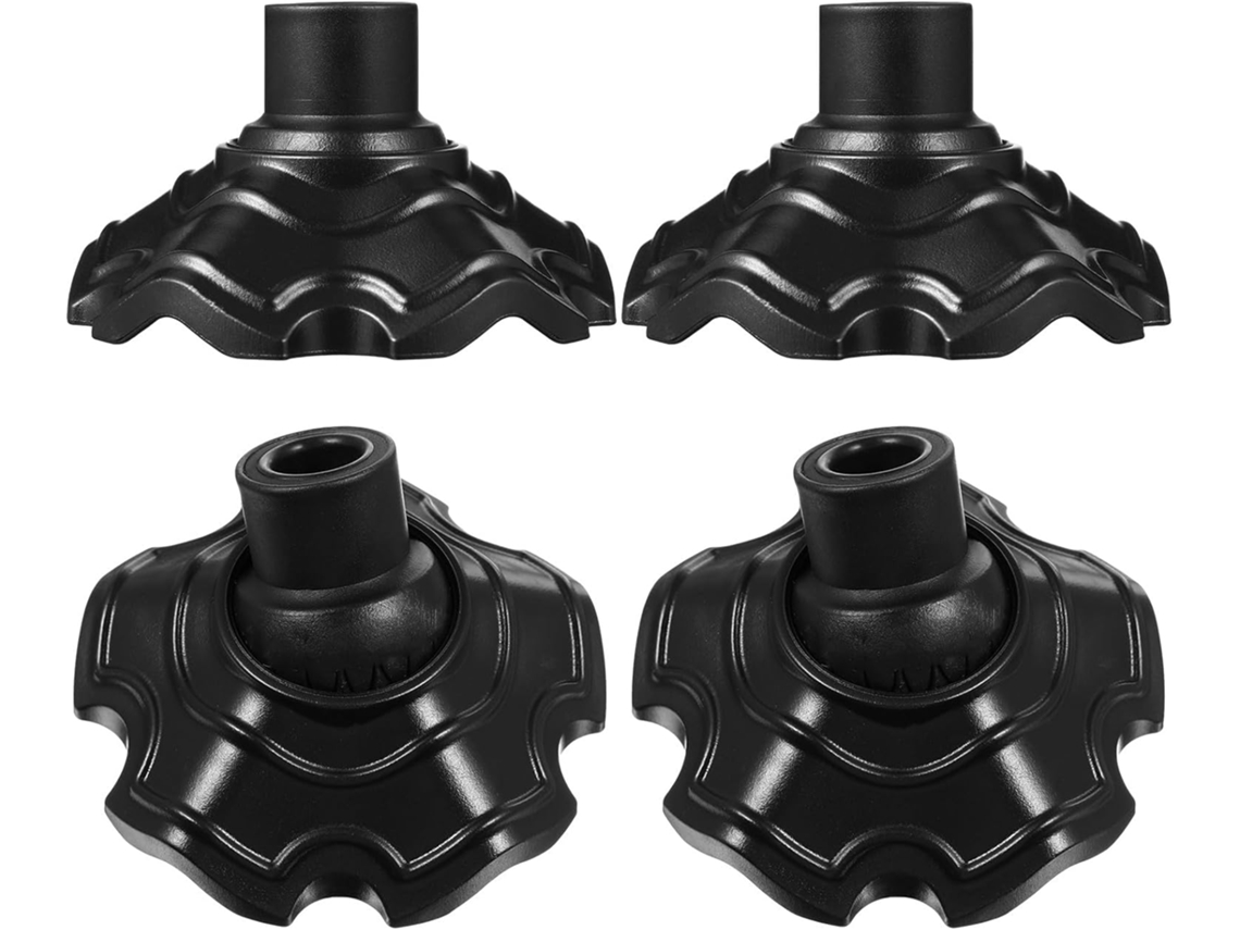 Kit De 30 Tampas Redondas De Plástico Preto Para Tubos De Cadeiras E Móveis. Fácil Instalação, Proteção Antiderrapante,