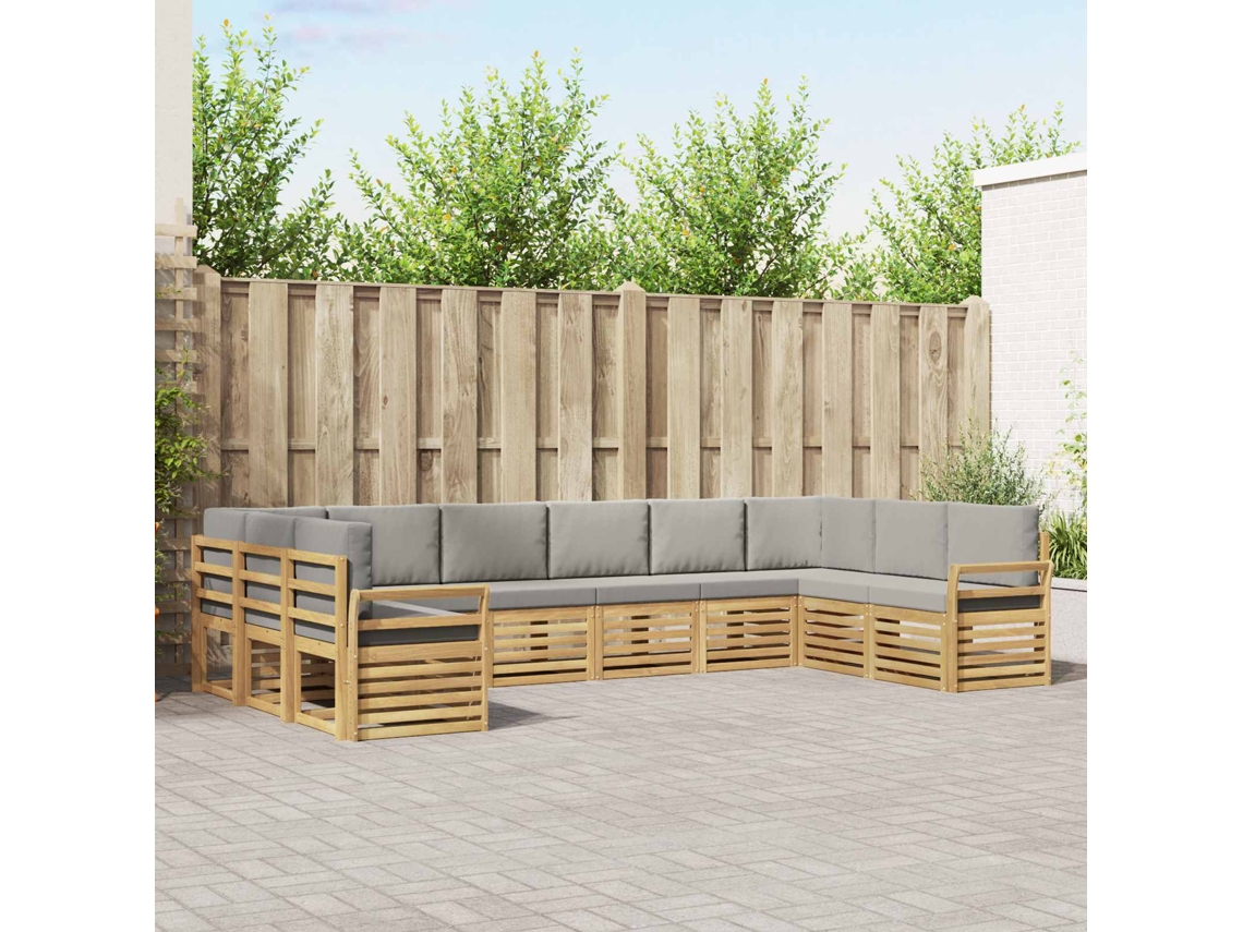 Vidaxl Conjunto De Sofás Para Exterior 10 Unid. Poliéster