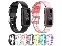 Pulseira De Relógio Fitbit Inspire 3 Com Tpu Integrado, Transparente, Preta.