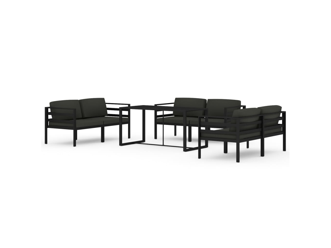 Garden Lounge Set, Garden Lounge Sets Vidaxl Antracite Alumínio (n/a)