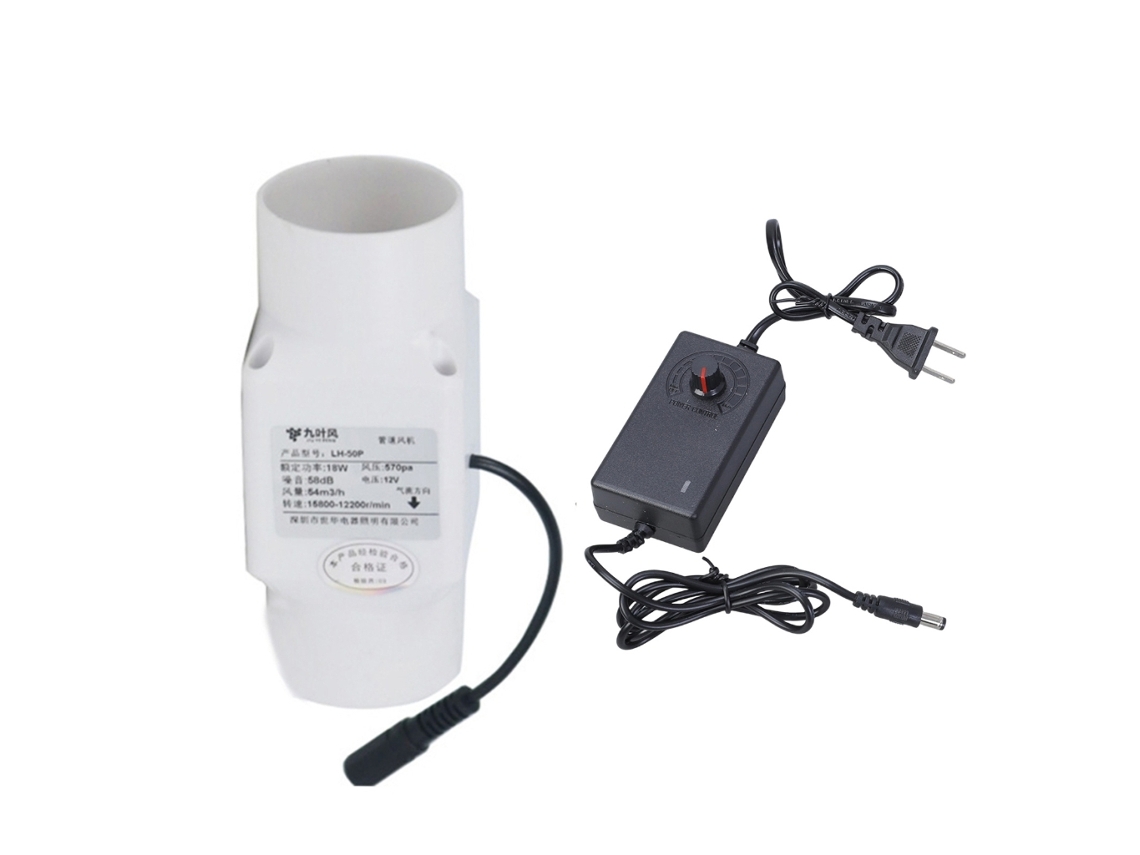 Válvula De Ventilação Para Tubo 2 Polegadas, Ac100, 240v, Extrator De Ar Para Tenda Cultivo, Cozinha, Garagem, Casinha De Cachorro E Banheiro