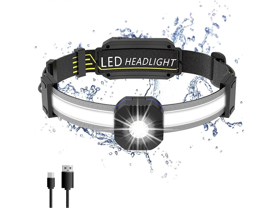 Farol Led Recarregável, Potente E À Prova Dágua, Ajustável Para Pesca, Acampamento, Caminhada E Ciclismo. Loja Olysi