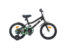 Vidaxl Bicicleta Infantil 12 Polegadas Para 2-4 Anos Preto