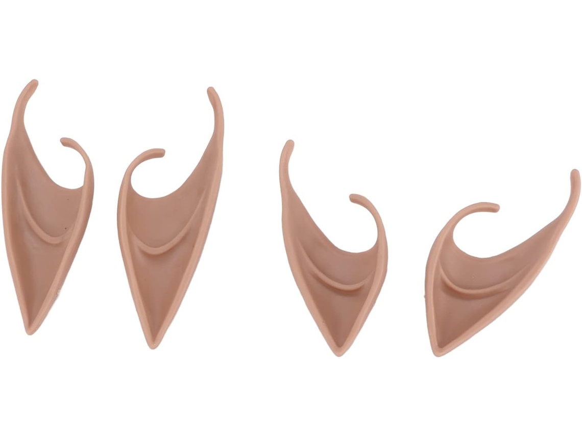 Conjunto De 4 Orelhas Fada Elfo Para Cosplay, Feitas De Borracha Macia E Hipoalergênica, Perfeitas Para O Halloween E
