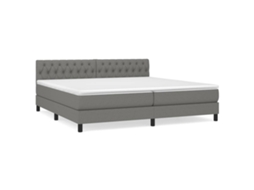 Box Spring Bed, Box Spring Beds Vidaxl Cinzeto Tecido (200 X 200 Cm)