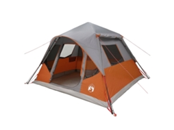 Conjunto 1 Abrigo De Camping Vidaxl Cinzento Poliéster (305 X 275 X 190 Cm)