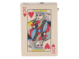 Antivento Poker Isqueiro Com Luz UV, Em Liga Zinco, Recarregável, Para Charutos E Charutos, Para Homens E Mulheres