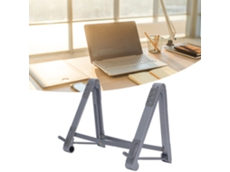 Suporte Dobrável Para Laptop Com Ajuste De Altura Múltiplo, Antiderrapante, Ergonômico, Para Celular, Tablet E Laptop, Cinza Brilvibera